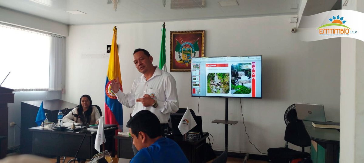 emtimbio's tweet photo. #Gerencia | EMTIMBÍO ESP, por medio del Gerente General Fernando Ante, expuso al Concejo Municipal de Timbío el 20 de febrero, los avances en acueducto, aseo, alcantarillado y causas de mantenimiento en Bocatoma.
#SomosEMTIMBÍO y #SeguimosTrabajandoPorTi 
#EcoCientízate #PUEAA https://t.co/rDaz7s80l8