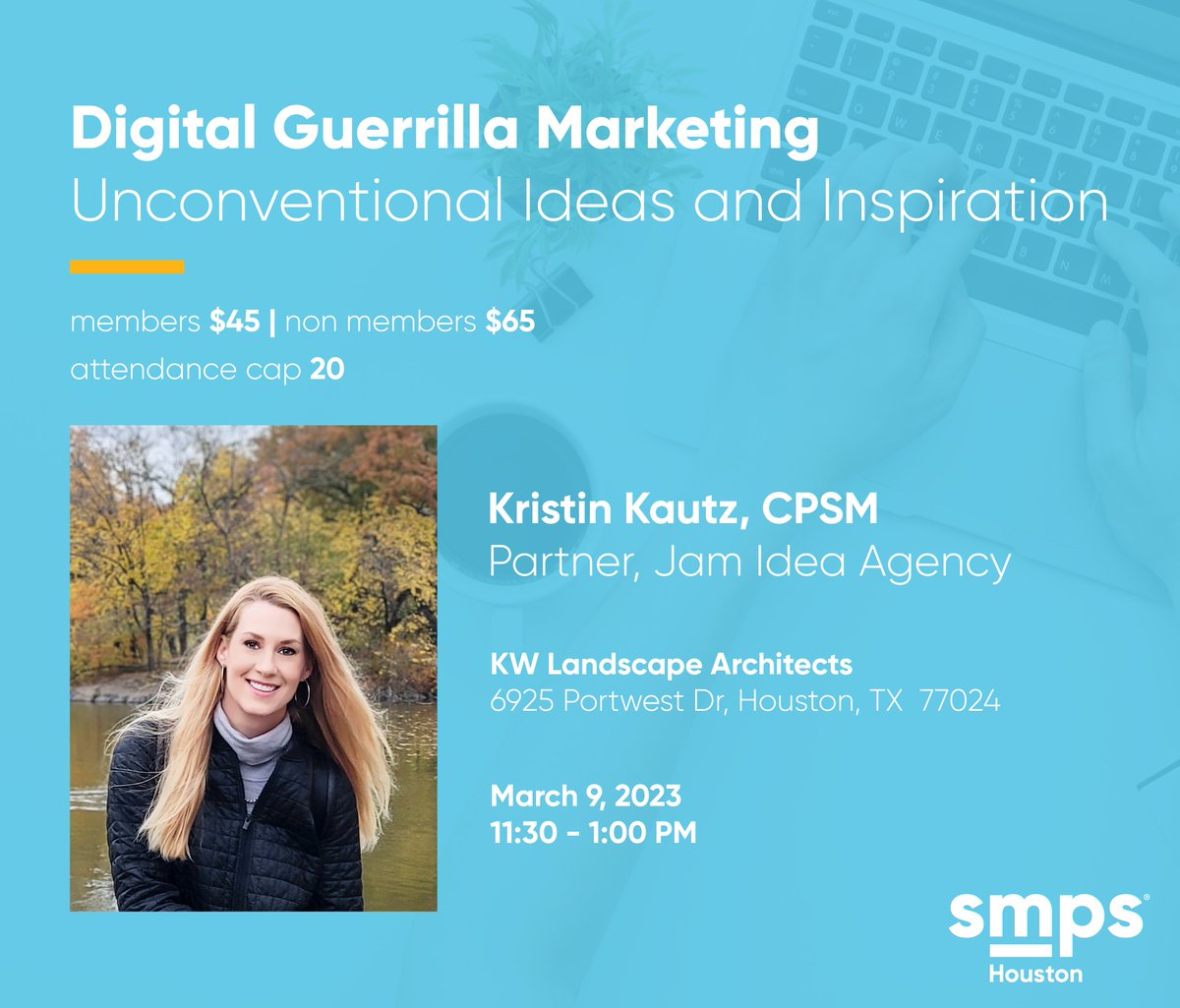 Join Kristin Kautz has she discusses all her favorite useful tools (useful is the key here!) and the "why" behind every single one. For more information and to register: bit.ly/3Ir9mQI
#SMPSHouston