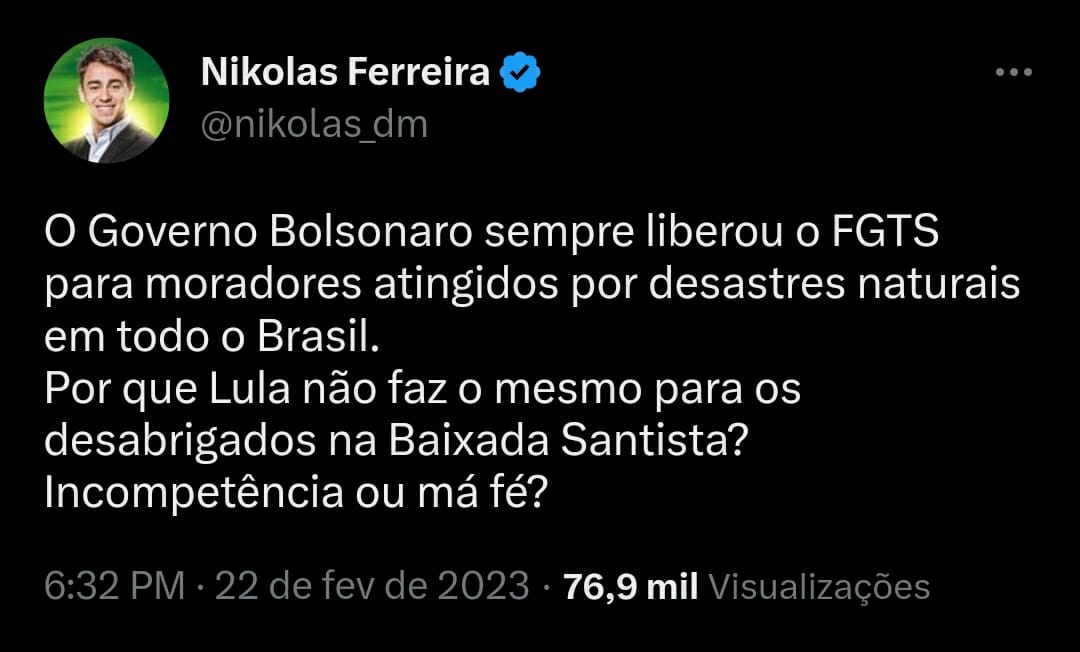 A desinformação é um problema crônico do bolsonarismo. Esse resolveu cobrar HOJE uma medida que Lula anunciou 2 dias atrás. Ignorância ou má fé?