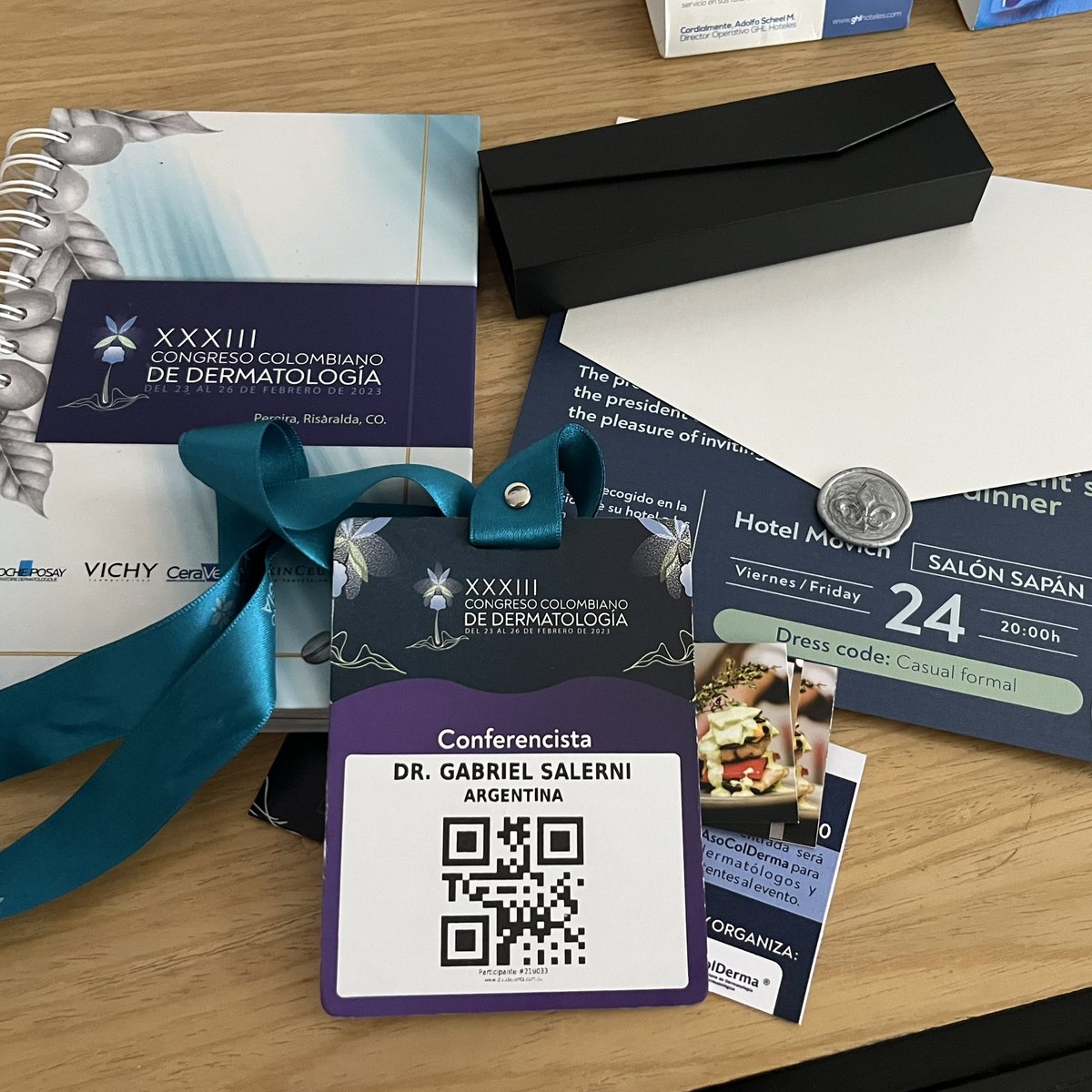 GabrielSalerni's tweet photo. Todo listo para el XXXIII Congreso Colombiano de Dermatología! https://t.co/tXyDgLjCx6