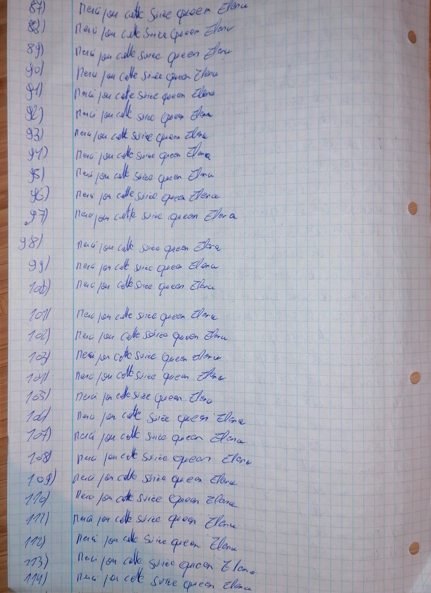 dogdequeenelena's tweet photo. Ce soir @tonperemaputain m'a interdis de dormir
Je vais devoir faire des gages toute la nuit pour rester éveillé
Voici le 1er défi
114 lignes en 1h https://t.co/1x4XljaDYX
