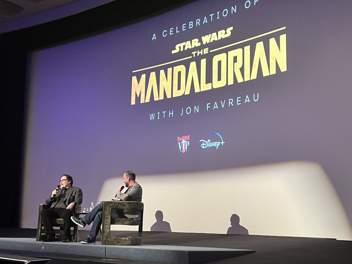 Sheldious's tweet photo. Awesome geek out with Paul Farrugia as we attended Empire Magazine’s The Mandolorian event with Jon Favreau! #themandolorian #disneyplus #empiremagazine https://t.co/viXd9KljhJ