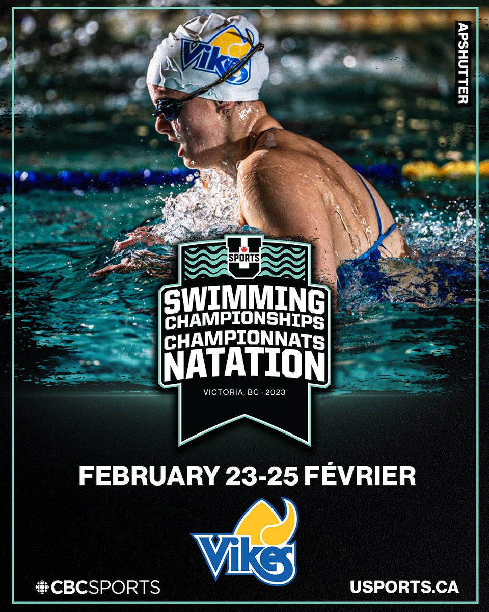 🏊‍♂️The 2023 U SPORTS Swimming Championships hosted by the University of Victoria gets underway tomorrow! 

Catch the action at cbcsports.ca!

🏊‍♀️ Les Championnats de natation de U SPORTS 2023 présentés par l’Université de Victoria démarrent demain!