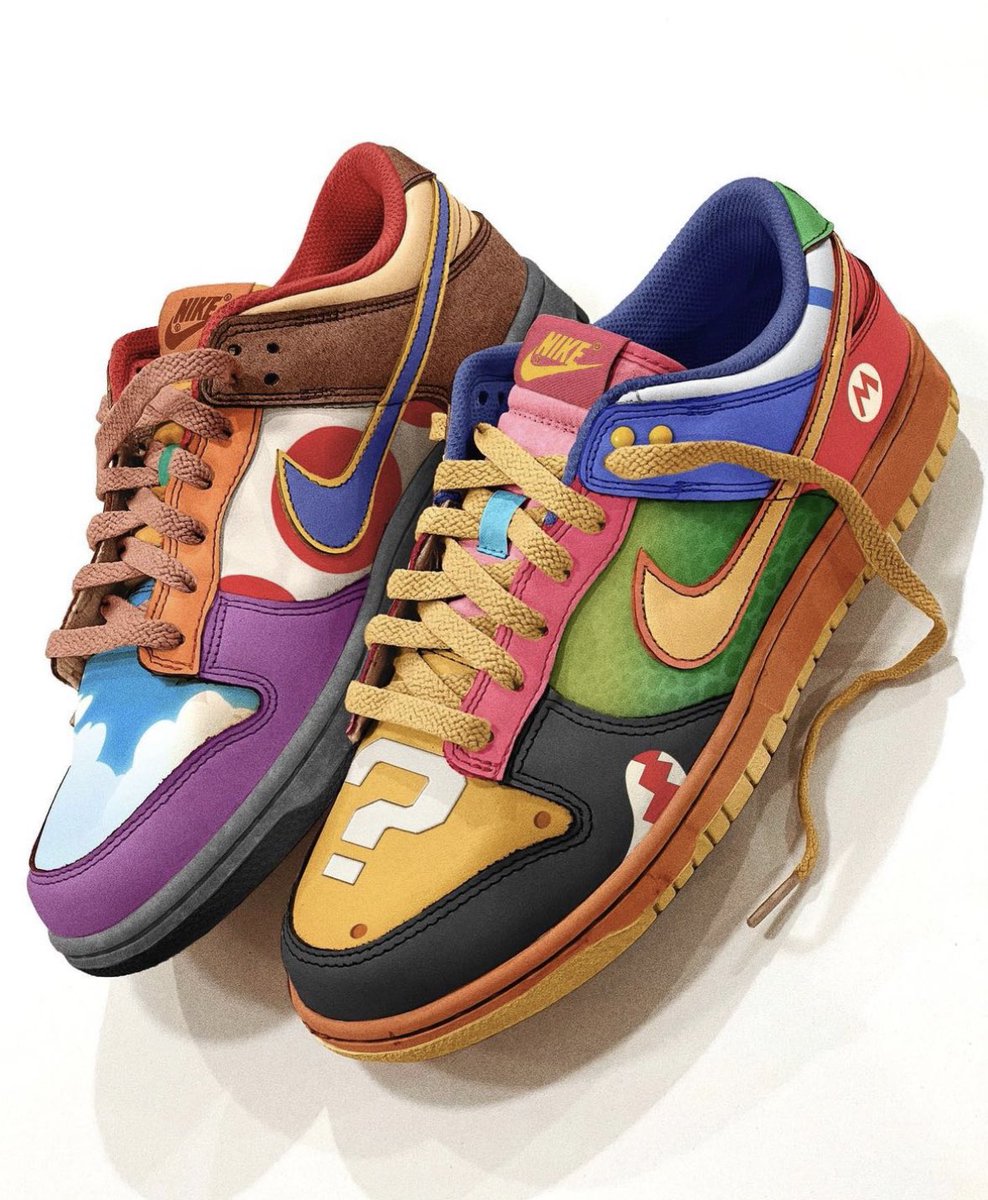 sdmlinks's tweet image. 🍄 Super Mario x Dunk Low. Usaria?
