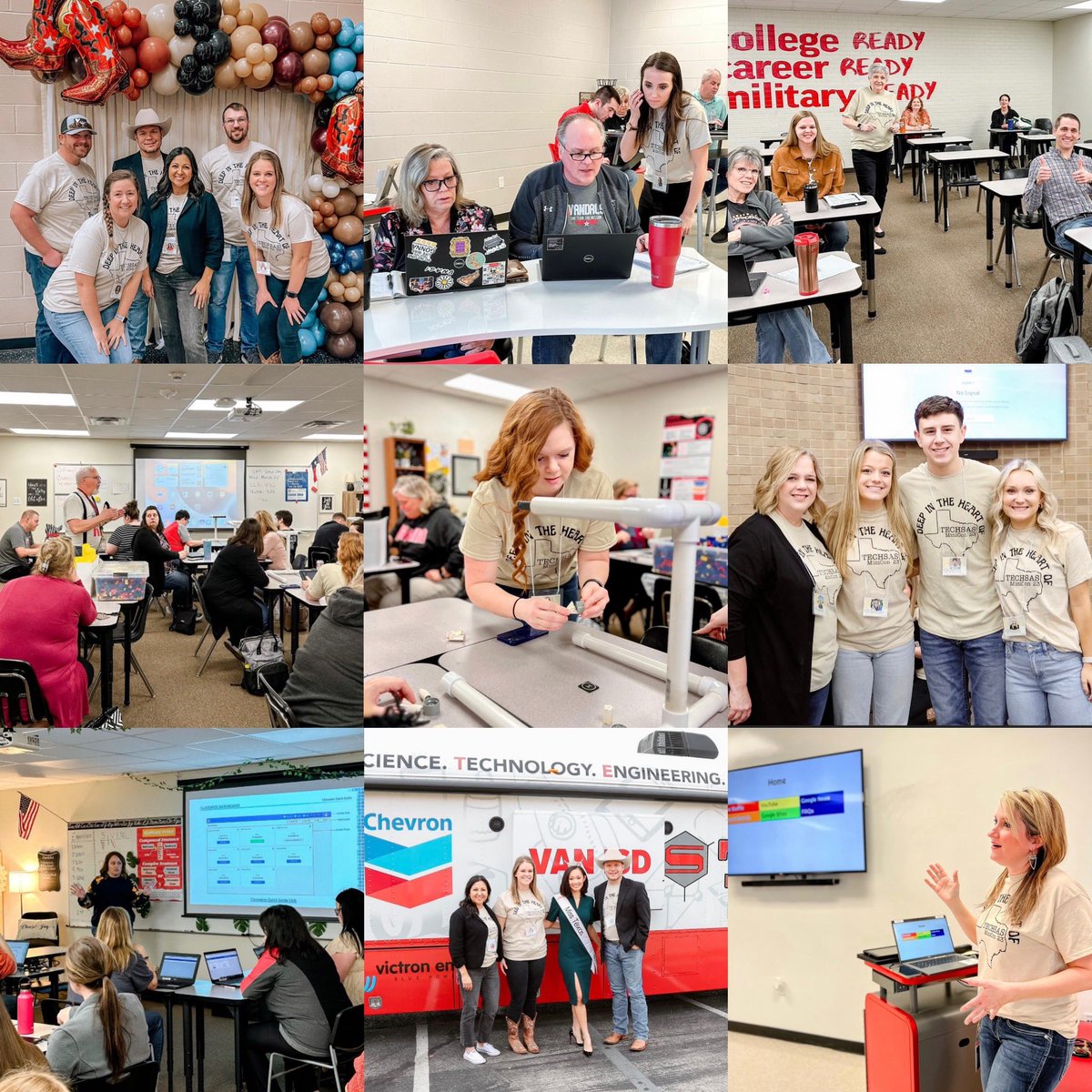 It was a great day at our 5th annual #edtech MiniCon! This year’s theme was “Deep in the Heart of TECHSAS!” Lots of learning with lots of fun people! Even Ms. Texas was there! <a href="/TheBeeDuke/">𝔹𝕖𝕣𝕟𝕪 𝔻𝕦𝕜𝕖</a> does a great job in organizing this event! Everything is bigger in Texas . . . even PD!