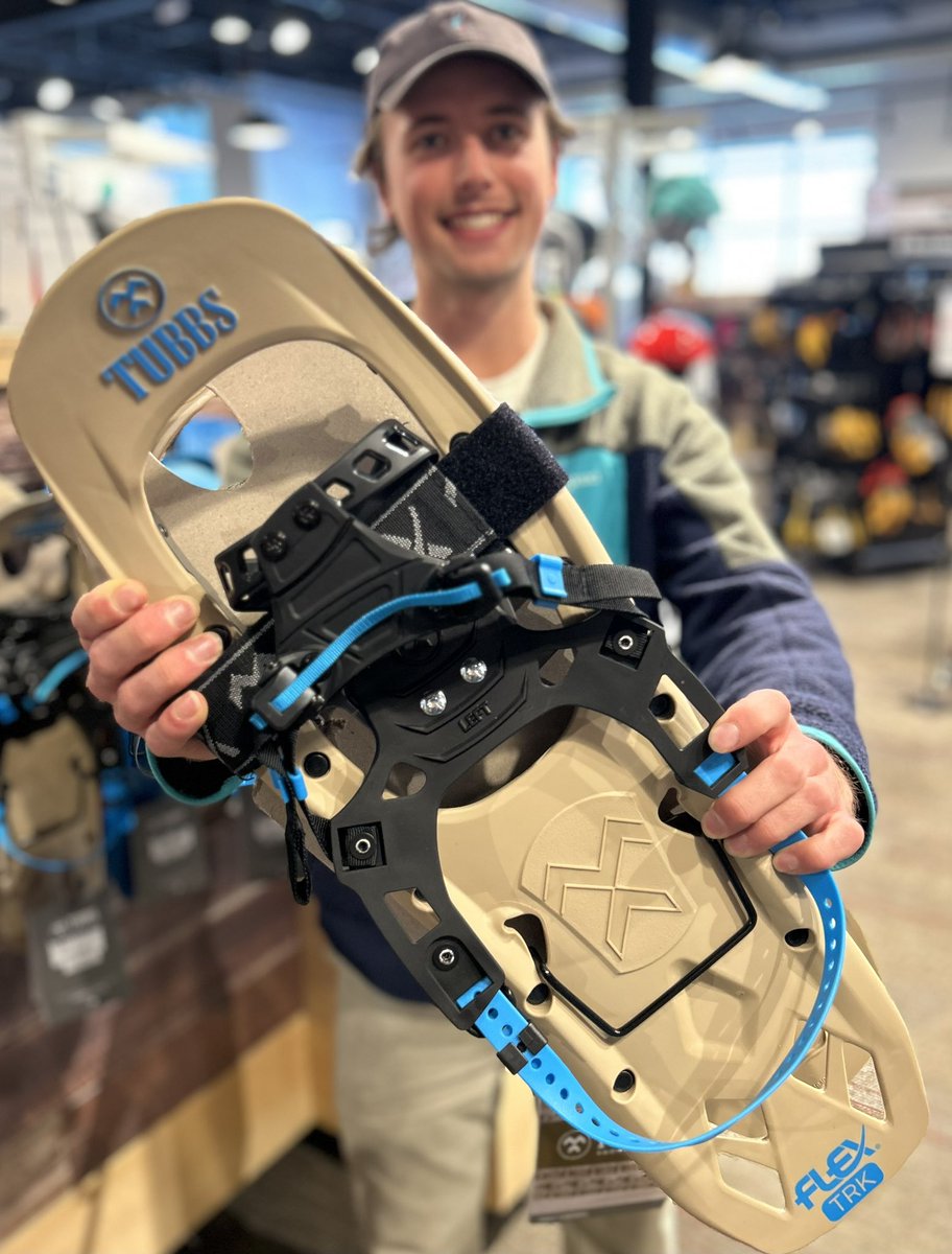 alpineshopvt's tweet photo. Looking to take on icy and steep East Coast terrain with ease? Check out the @TubbsSnowshoes Flex! 
These feature metal crampons and traction rails. The 16 degree heel bar helps with arch support to reduce any uphill straining!
 #tubbssnowshoes #vermontwinter #shoplocalvt https://t.co/BaW0GpMqye