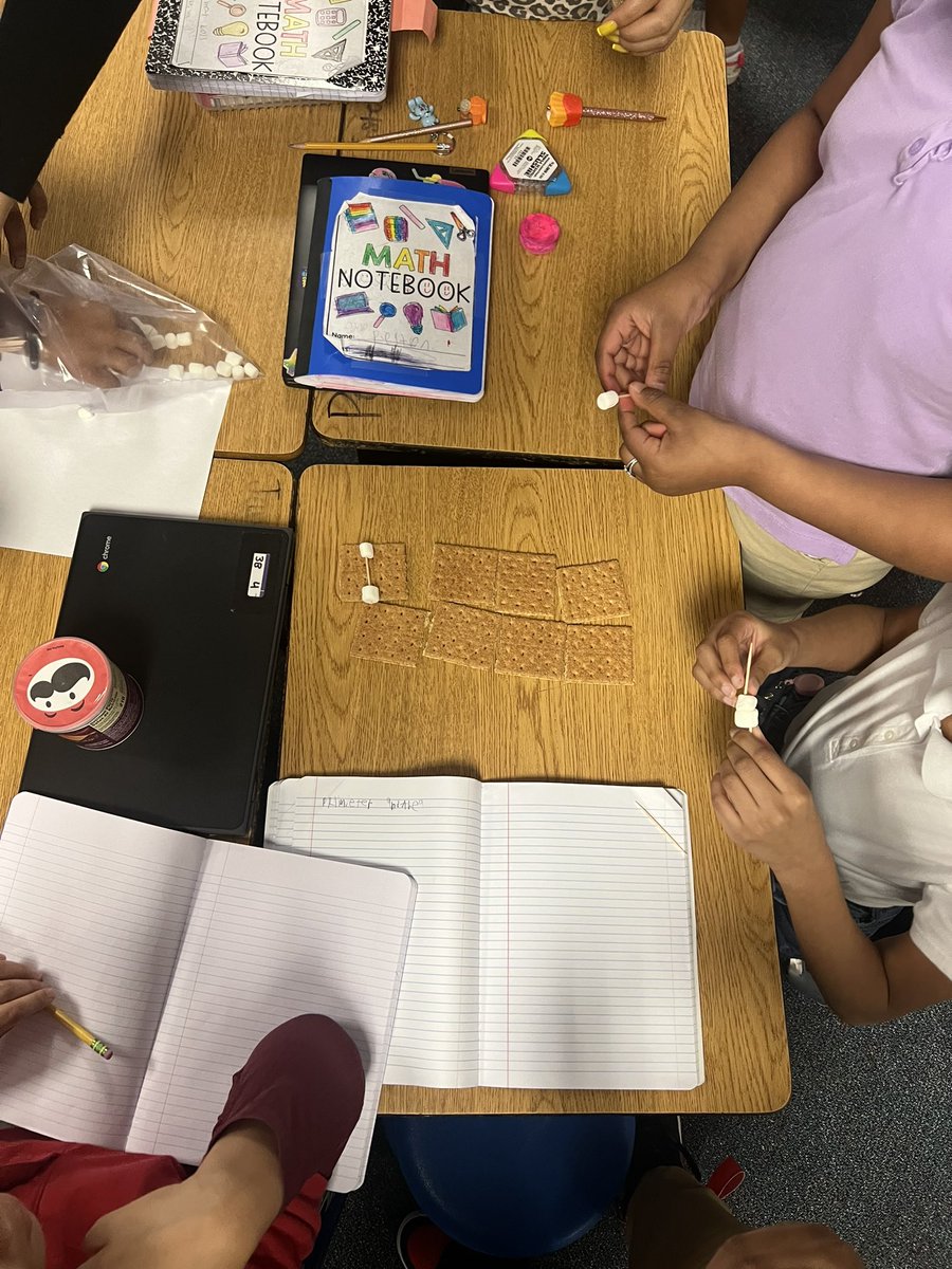 LPitrucha's tweet photo. Hands on area and perimeter is happening in 3rd grade! Ms. Urbina’s class is rockin’ the group collaboration and gallery walk. @OutleyE @AliefISD @AliefMathK6 @MsUrbina1 https://t.co/wX4YcZRsFX