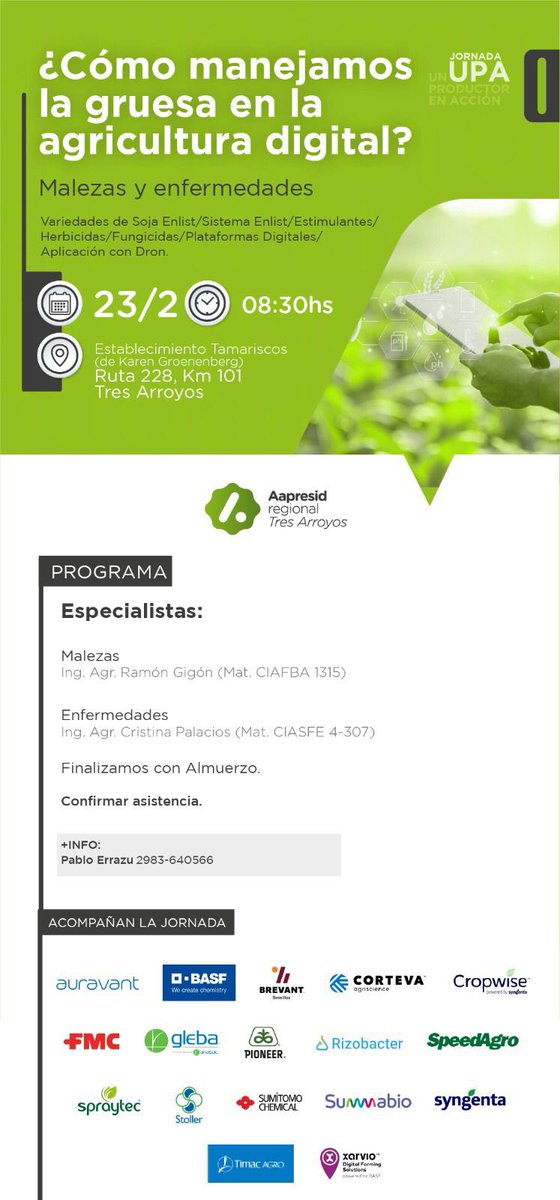 Mañana! Todo listo! Los esperamos