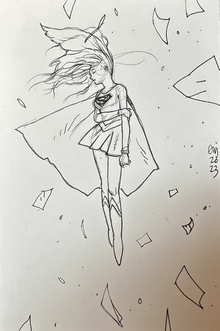 Helen Slater Supergirl sketch 