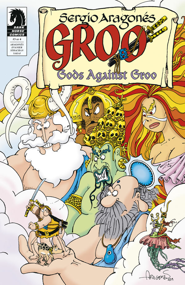 Dark Horse Comics (@darkhorsecomics) on Twitter photo While the gods try to escape Divine Groo, the priests of Diothos try to convert all Groo's believers to their god, which would end his heavenly destruction! Groo: Gods Against Groo #3: bit.ly/3xLGP3s
By: @evanier Sergio Aragonés Carrie Strachan <a href="/usagiguy/">Stan Sakai</a> <a href="/OfficialGroo/">Groo The Wanderer</a> While the gods try to escape Divine Groo, the priests of Diothos try to convert all Groo's believers to their god, which would end his heavenly destruction! Groo: Gods Against Groo #3: bit.ly/3xLGP3s
By: @evanier Sergio Aragonés Carrie Strachan <a href="/usagiguy/">Stan Sakai</a> <a href="/OfficialGroo/">Groo The Wanderer</a>