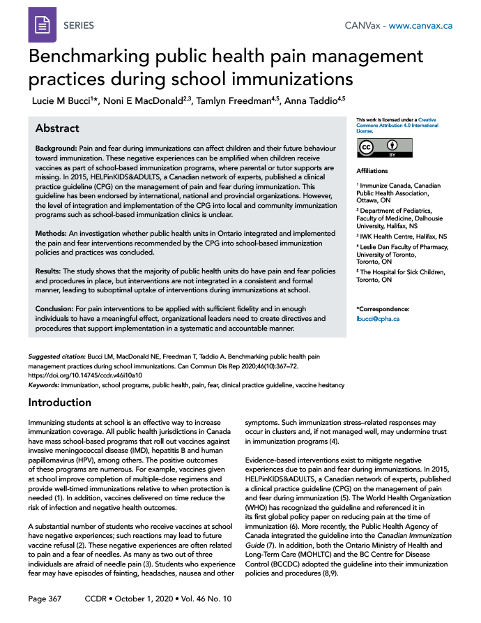 ThisIsCANVax's tweet photo. For pain interventions to be applied ➡️organizational leaders need to create directives and procedures that support implementation in a systematic and accountable manner.

📕 #CCDReport: https://t.co/hiJ9pOJQfr

@GovCanHealth https://t.co/TGm6hfP5qS