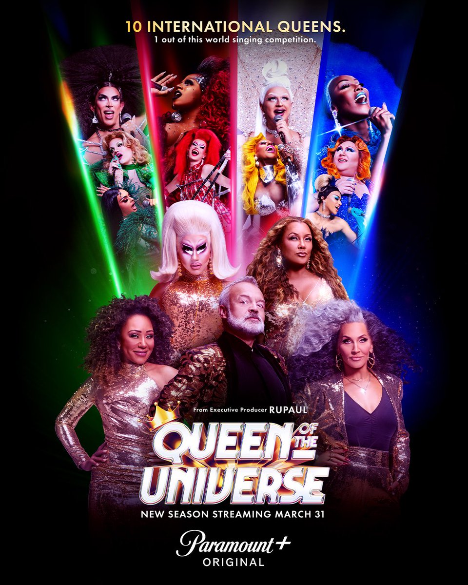 Drag up your life! 👑 So excited to watch <a href="/queenofuniverse/">Queen Of The Universe</a> Season 2 streaming FRIDAY MARCH 31 on <a href="/paramountplus/">Paramount+</a>! 👠