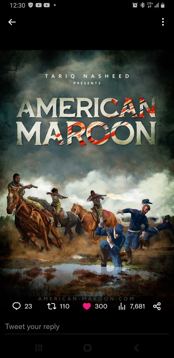 FBAEmpowerment's tweet photo. Get ready the World premiere is this week #FBAStream #AmericanMaroon #FBA #FoundationalBlackAmericans #BlackHistory #BlackHistoryMonth @tariqnasheed @BLKLiberation84 @DillardVicki @FINALLEVEL @Nas @KyrieIrving https://t.co/mAmW3ZlI6j