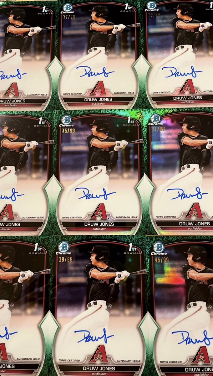 J.P. on Twitter "More Druw Jones Bowman cards, with his autograph