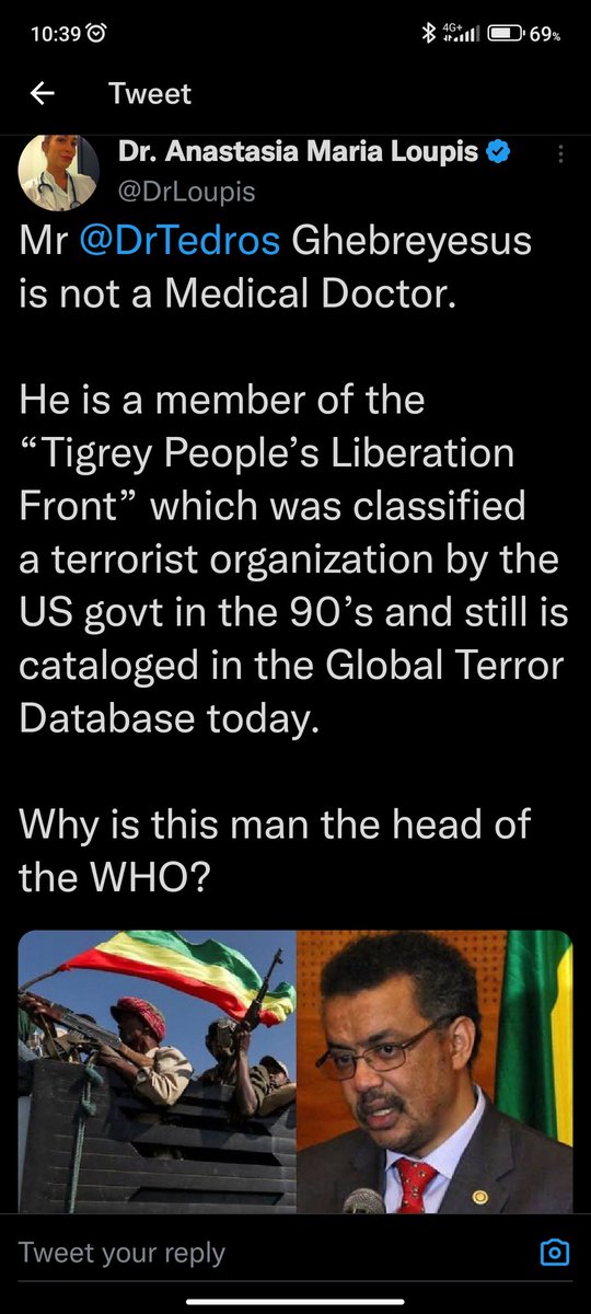 solvex555's tweet photo. @surfdoctor @mattletiss7 And I suppose you listen to this crook who as you said about Matty has no Dr"s cert. but runs health care for the world ?????? https://t.co/VBC2x3A5Ds