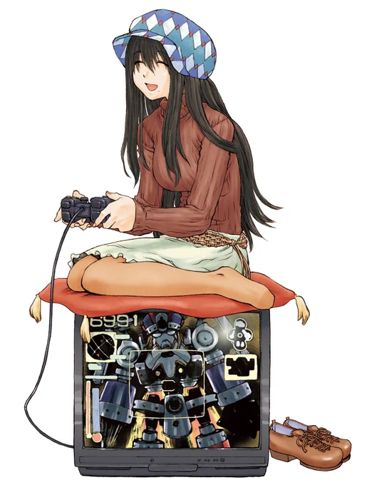 げんしけん過去絵 2巻 扉CMYKからRGBに直しました。 