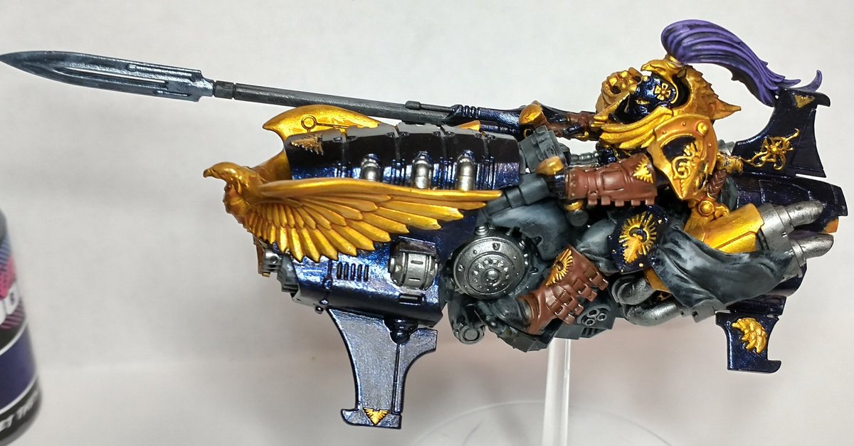 soon_rook's tweet photo. #hobbystreak day 17- shield-captian on bike finished! Second termy started up on stream, after way too long not streaming #WarhammerCommunity #warhammer40k #PaintingWarhammer #paintingminiatures #miniatures #miniature #miniaturepainting #minis https://t.co/ipFfGIXKOX