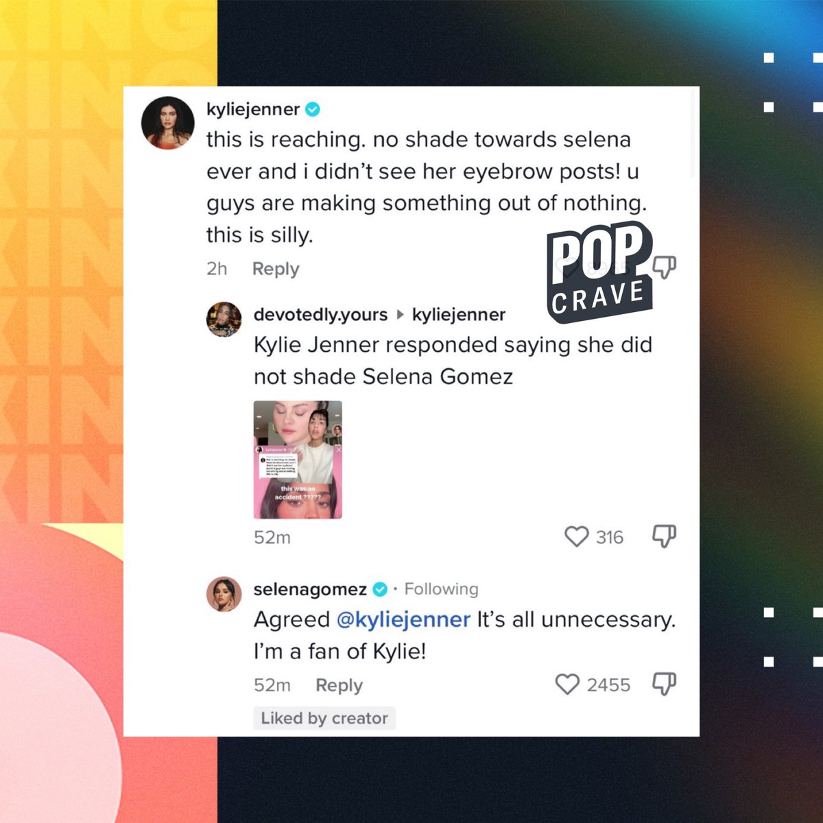 Pop Crave on Twitter "Kylie Jenner denies mocking Selena Gomez’s(02)