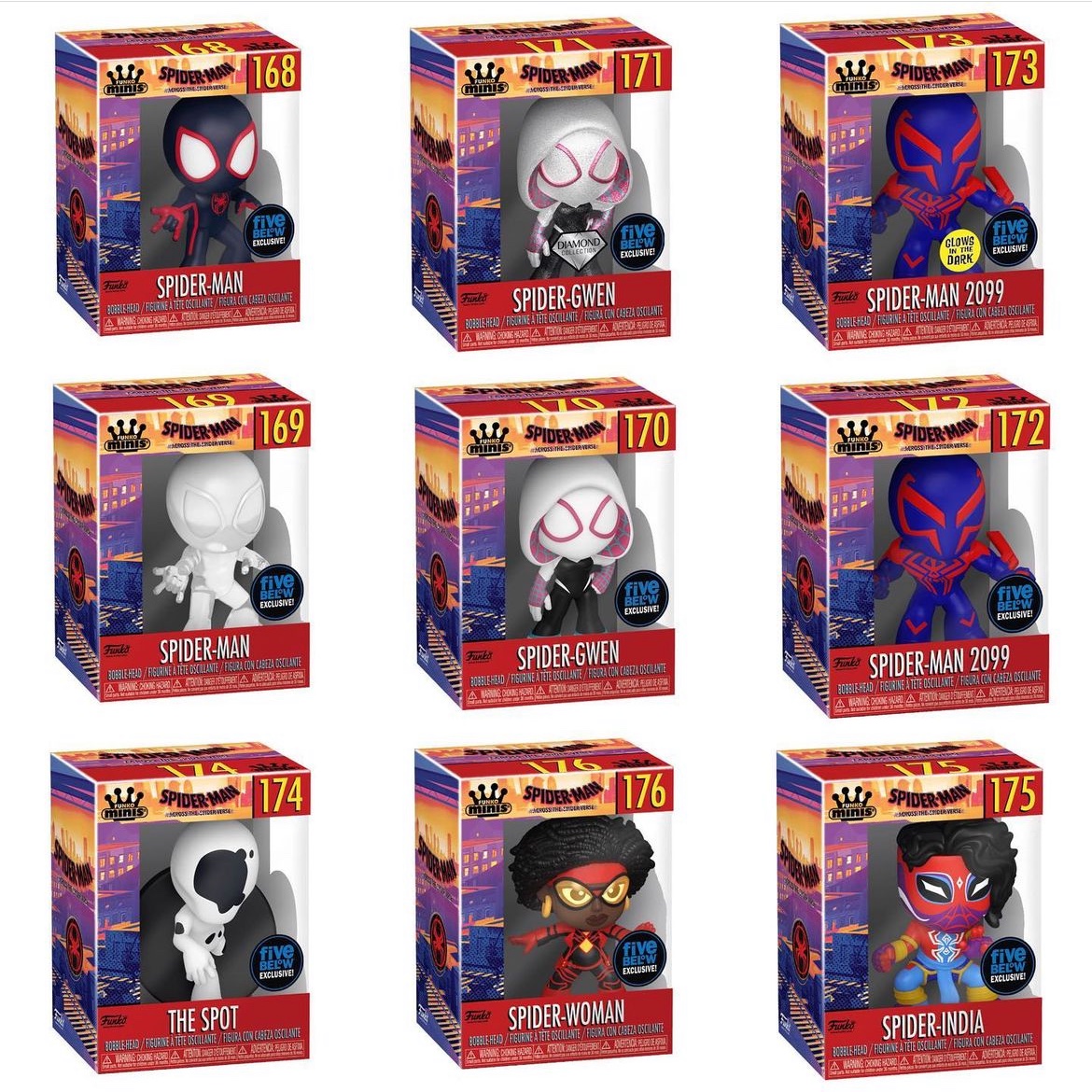 Funko Minis 3 - Spider-Man: Across the Spider-Verse (2023) - Mystery