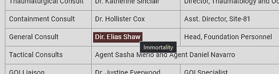 djkaktus_'s tweet photo. Bright is dead.

I have killed him.

In his place, I offer you Dr. Elias Shaw, a wild Foundation doctor cursed to wear SCP-963. Any similarities to other characters, living or dead, is *purely* coincidental. https://t.co/hPrLiRnJiH