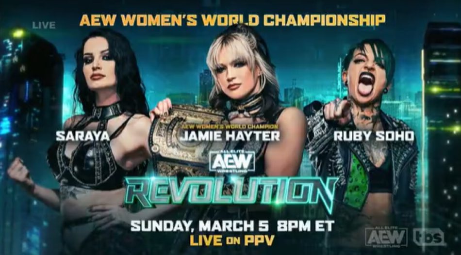 AEW Revolution 2023: Saraya Announced For First Title Match Opportunity 1