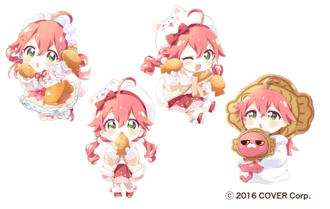 鳴門鯛焼本舗×さくらみこさんコラボ開催中です!!イラスト描かせていただいておりますー!  
