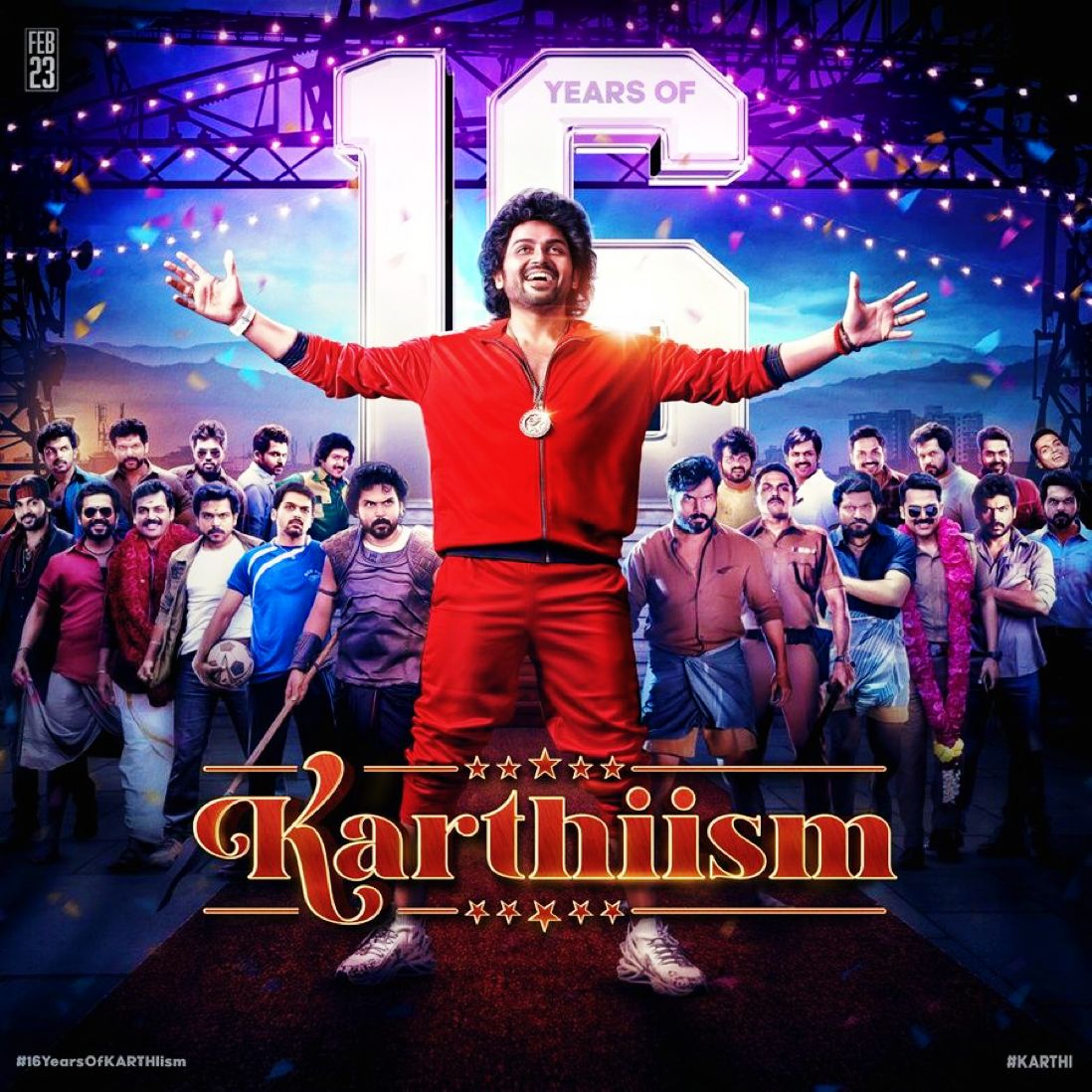 Congratulations on your incredible journey of 16 years. Wishing you more success and luck for the years ahead, @karthi_offl! 😃😃😃

#16YearsOfKarthiism