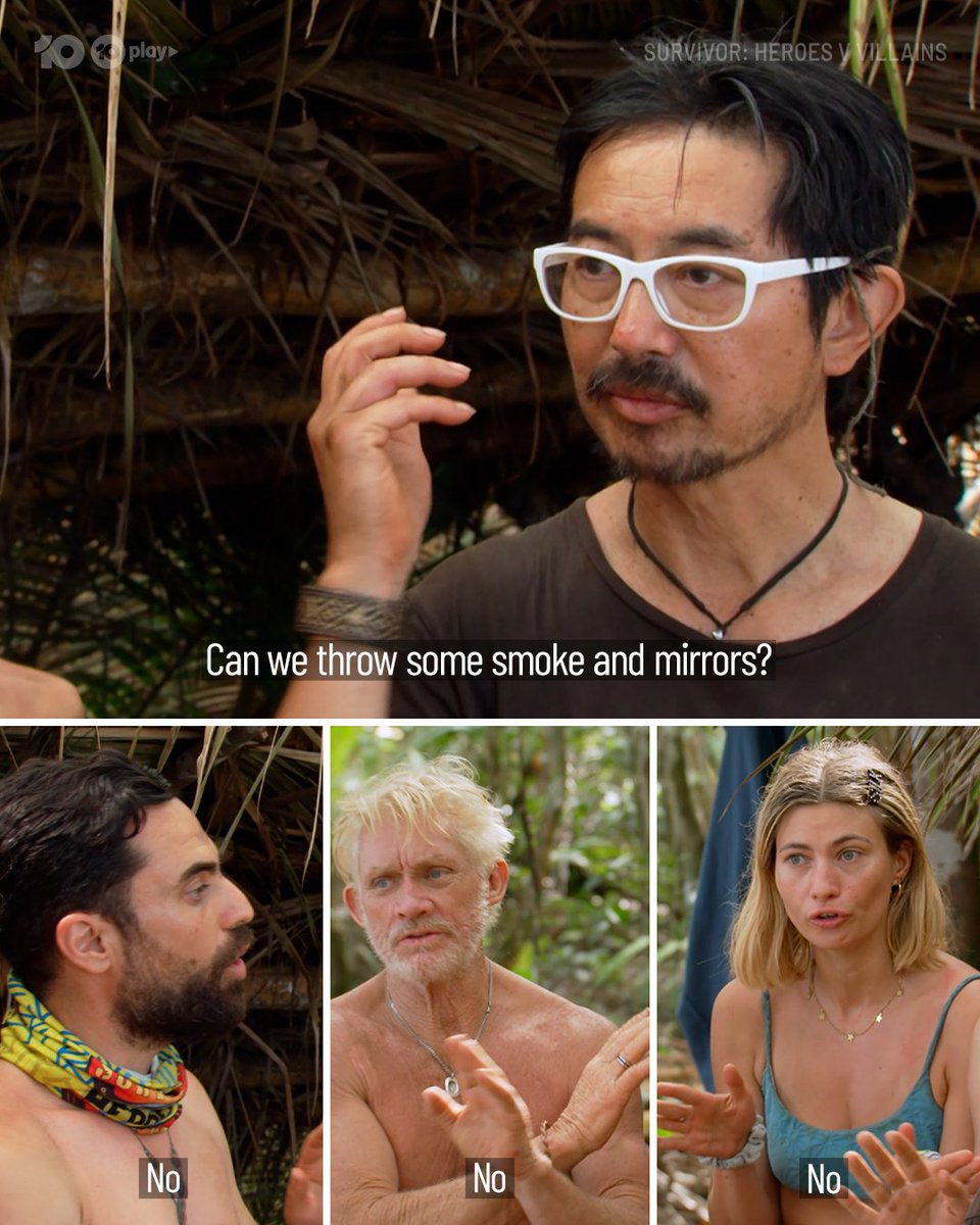 Survivor_AU's tweet photo. So.... maybe?

#SurvivorAU: Heroes v Villains 7.30 Sunday on 10 and 10 Play. https://t.co/xX5Jqjcc4P