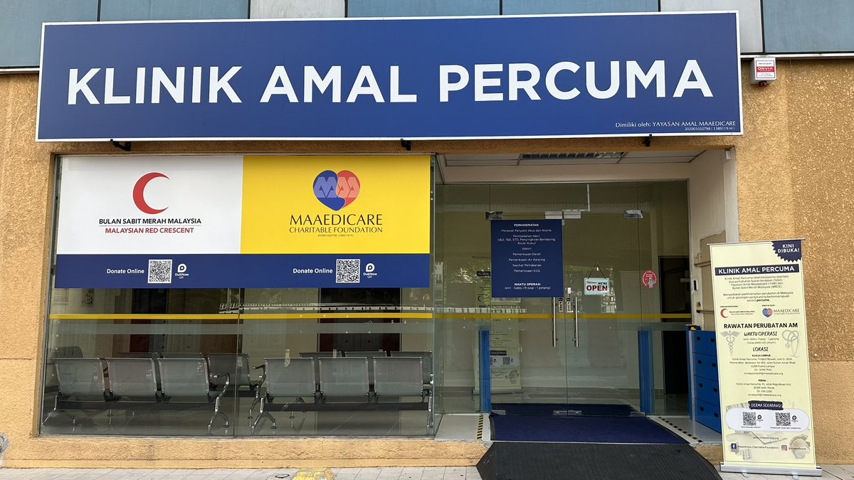 MaaedicareCF's tweet photo. Klinik Amal Percuma kini dibuka untuk semua!

Boleh dapatkan rawatan am secara PERCUMA seperti:

•Merawat Penyakit Akut &amp; Kronik
•Pembedahan Kecil 
•Pemeriksaan ECG
•Nasihat Pemakanan
•Perkhidmatan Perancangan Keluarga
•Pemeriksaan Darah &amp; Air Kencing https://t.co/dVPVXt99pW