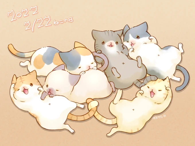 #祝日はフォロワーが増えるらしい すごいド直球なタグをおすすめされたついでに去年の猫の日 