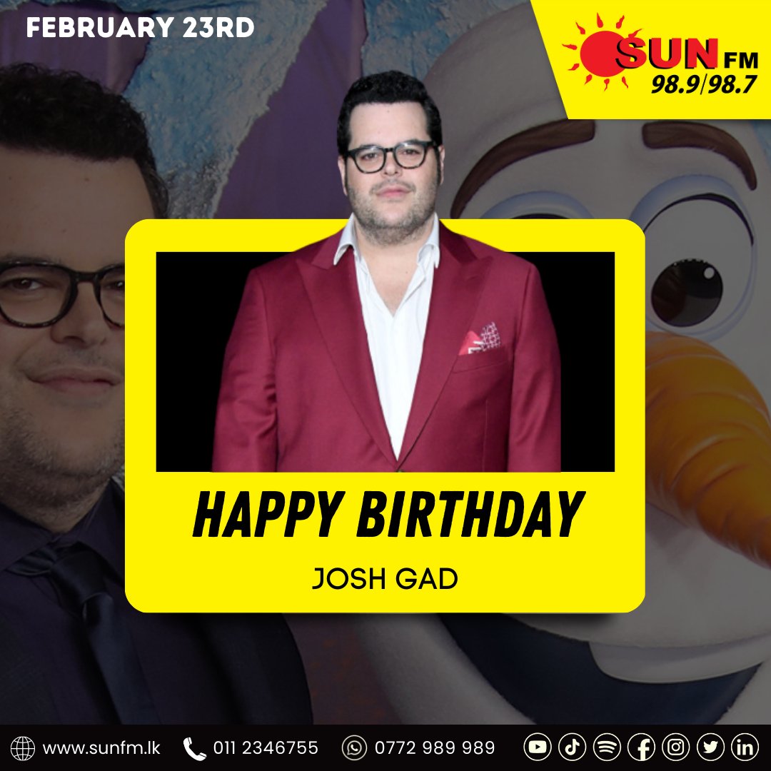 HAPPY BIRTHDAY JOSH GAD!!!!   