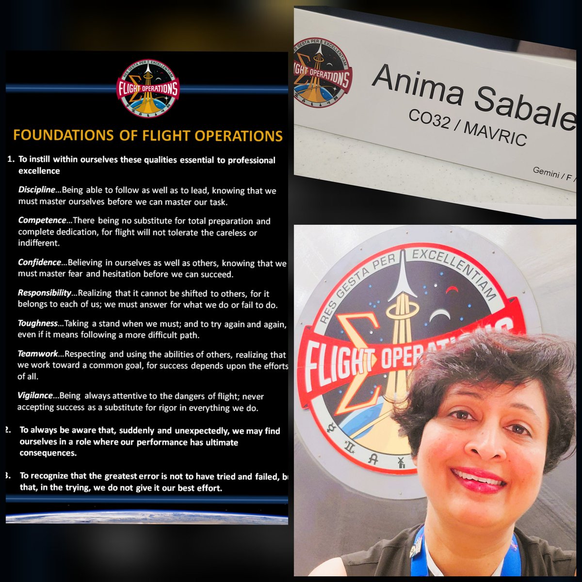 AnimaOnTwit's tweet photo. Bootcamp begins! Perfect way to celebrate #engineeringweek2023. Foundations of flight ops, e.g. of why @NASA is so good at what it does. These principles r a tru depiction of "with great powers come great responsibilities" &amp; how we in flight ops take our responsibility seriously https://t.co/waqPJWz7HM