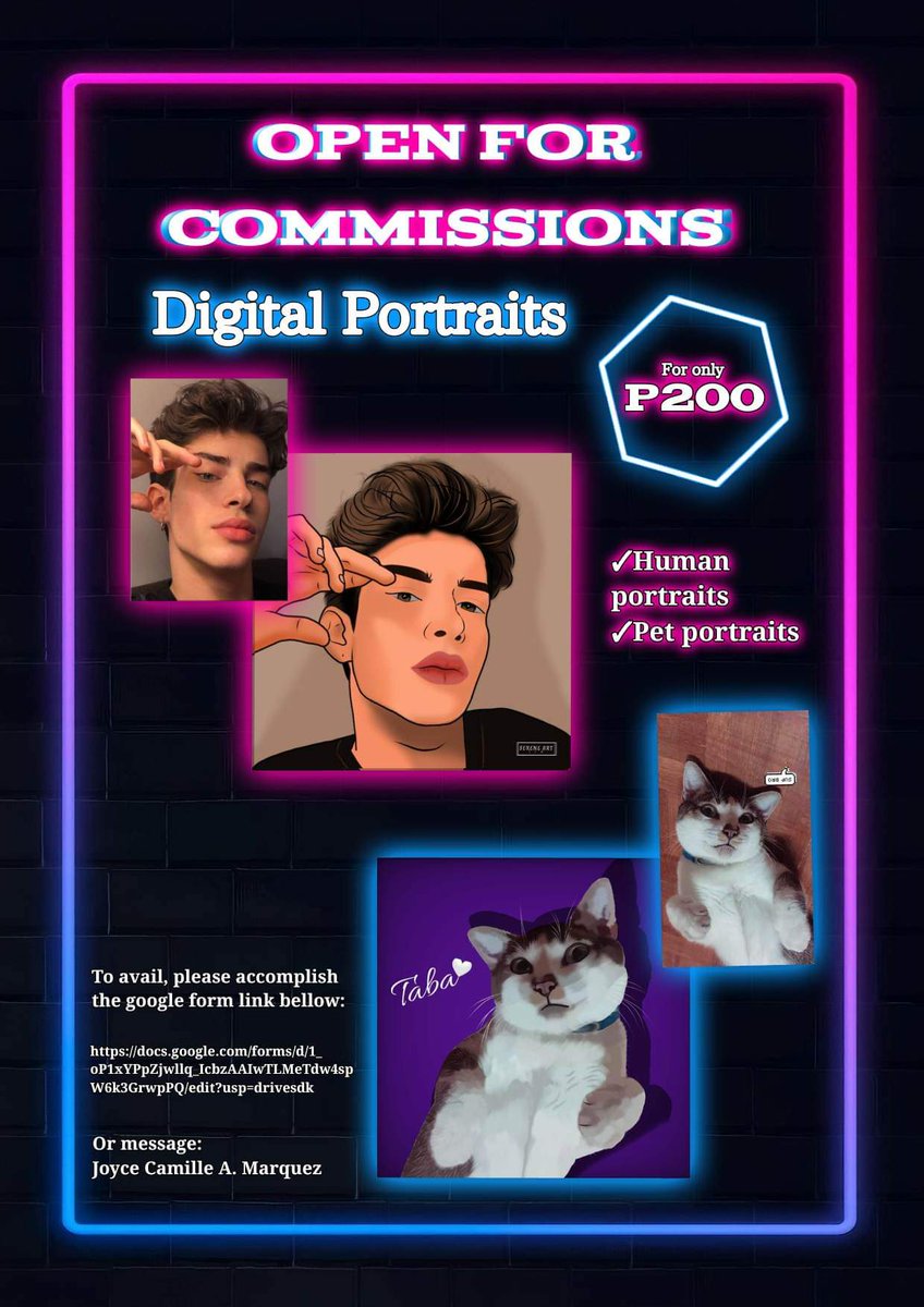 _wrdsbyl's tweet photo. Our service, Digital Arf(Digital Portraits) is officially available. 
If interested, please click the link below:  https://t.co/525AJFOSEk https://t.co/qvuLibeT8N