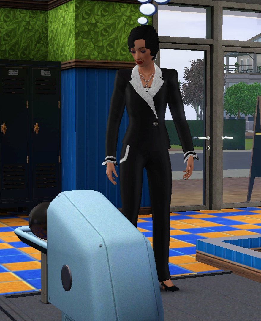 TalanRvrsea's tweet photo. My makeover of Nadine Ivanov of Riverview. I love her! This is one of my fav CC outfits. LorandiaSims3 at The Sims Resource her I Love Chanel outfit. https://t.co/6hmdevvGxZ