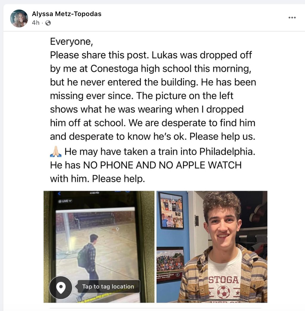 lesliegudel's tweet image. Please keep an eye out and help Lukas get home safely.
