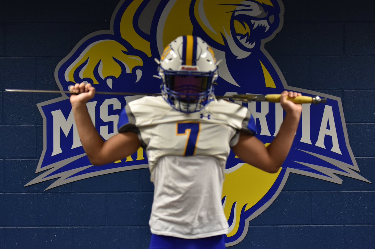 Nathan81705's tweet photo. Blessed to announce my commitment to @MUCougars for next 4 yrs. I cannot wait to get to work with everyone in the program. Thank U to my parents and friends.🔵🟡 #MisUp2som3thing 
@K_Price73 @MisericordiaHFC @Coach_McCrann @Coach_BWiLL21 @CoachRGaskins2  @CoachMeansOXFB https://t.co/8GiE3vWD4s