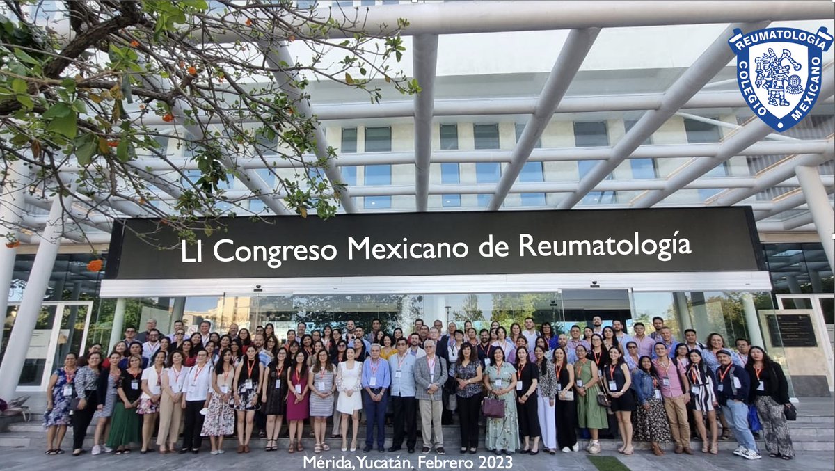 ColMexReuma's tweet photo. LI CONGRESO MEXICANO DE REUMATOLOGÍA  
MÉRIDA, YUCATÁN
FEBRERO 2023 https://t.co/DBHuuYH5Iq