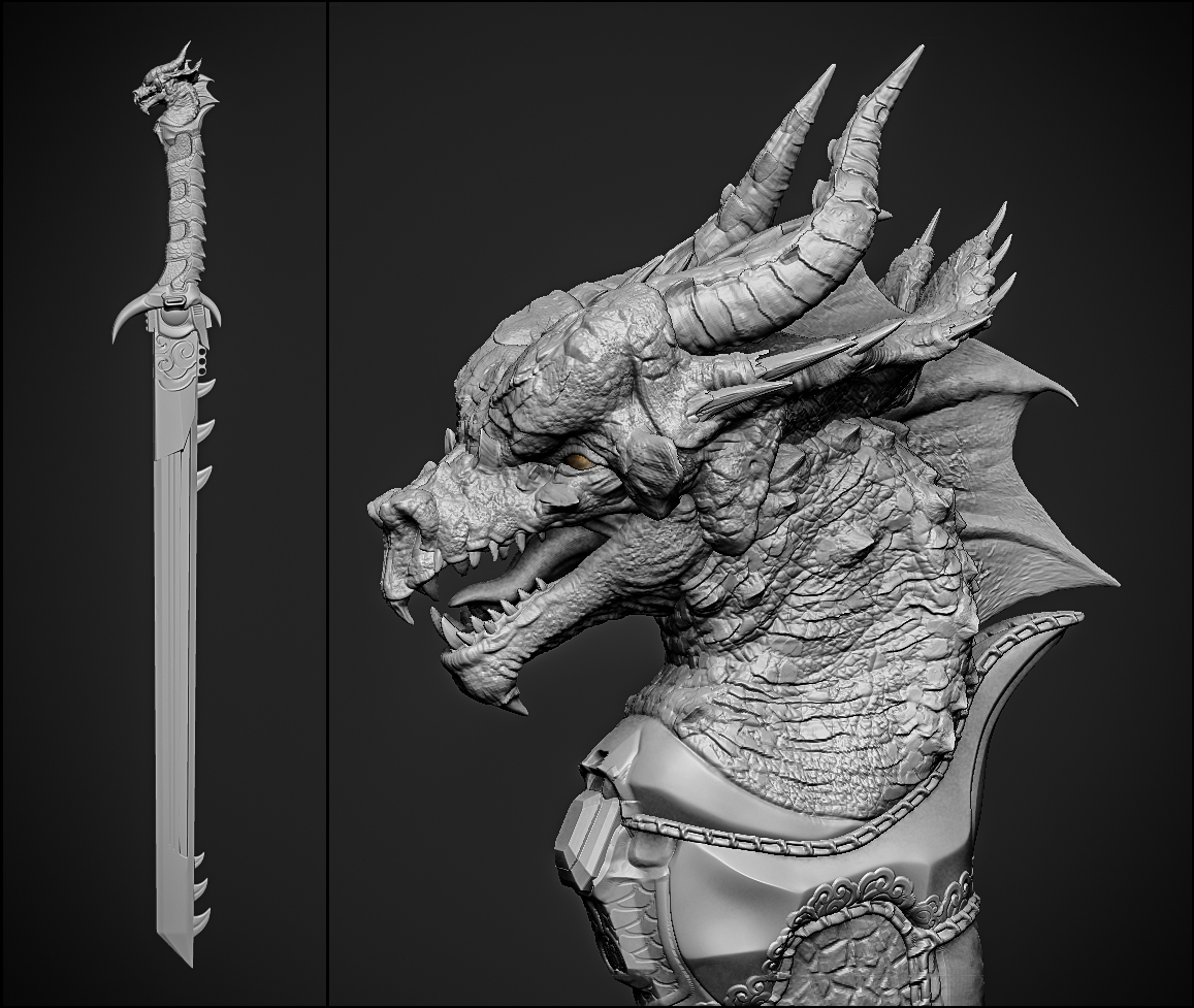 Working on the blade for the female warrior I posted previously...coming along!