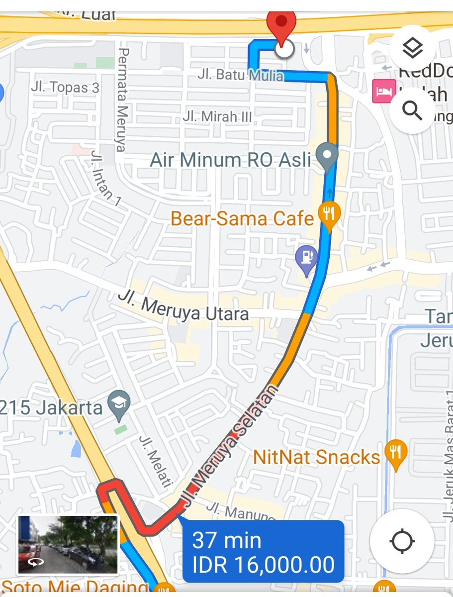 seneb tiap pagi ngeliat beginian. 
<a href="/DKIJakarta/">Pemprov DKI Jakarta</a> , mohon dong pak diliatin traffic lightnya di persimpangan meruya utara dan selatan itu, spertinya durasinya ga diatur sesuai waktu dan jumlah volume kendaraan yg lewat.