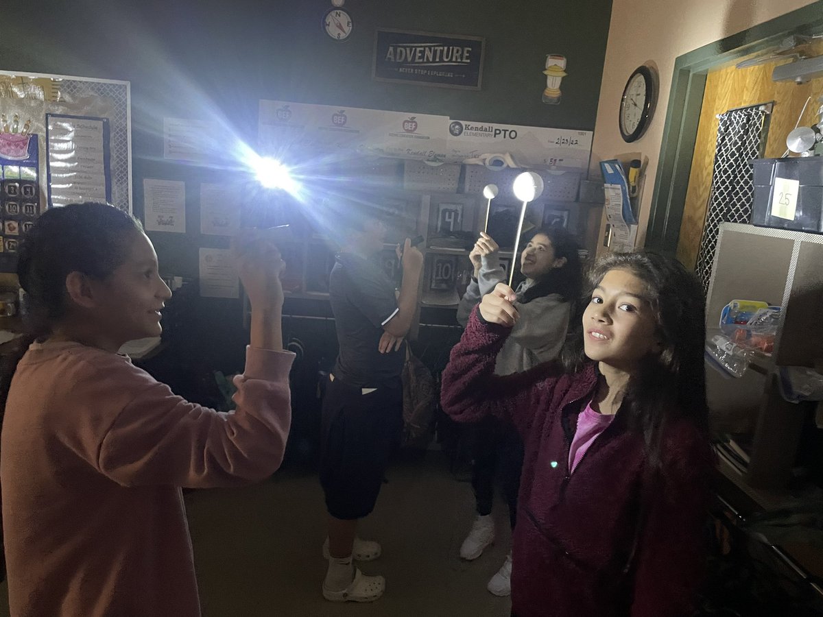 5th graders modeled the moon's phases today <a href="/KendallElem/">Kendall Elementary School</a> 🌘🌗🌖🌕