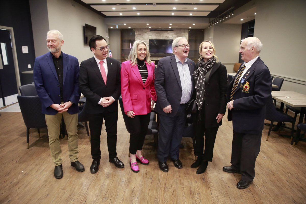 L_MacAulay's tweet photo. An amazing tour of the Legion Veterans Village with @SukhDhaliwal and @WilsonMiaoRC today. The LVV brings together affordable housing for Veterans, a new Whalley Legion, medical and rehab services and the first centre of clinical excellence for Veterans and First Responders. https://t.co/8Ou4ZNtTGz