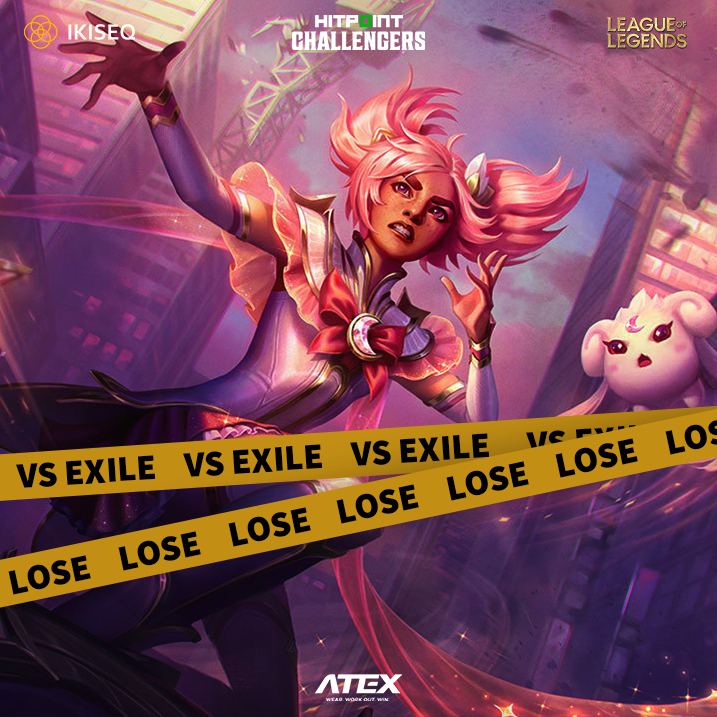 Dnes jsme bohužel na <a href="/exile_esportscz/">EXILE esports</a> nestačili, <a href="/lol_Ady/">Ady</a> na Viktorovi nám začal zatápět brzy ve hře a my jsme se pak do zápasu nedokázali dostat. První část sezóny končíme tedy se skóre 4-3 a od zítra jdeme do druhé poloviny.