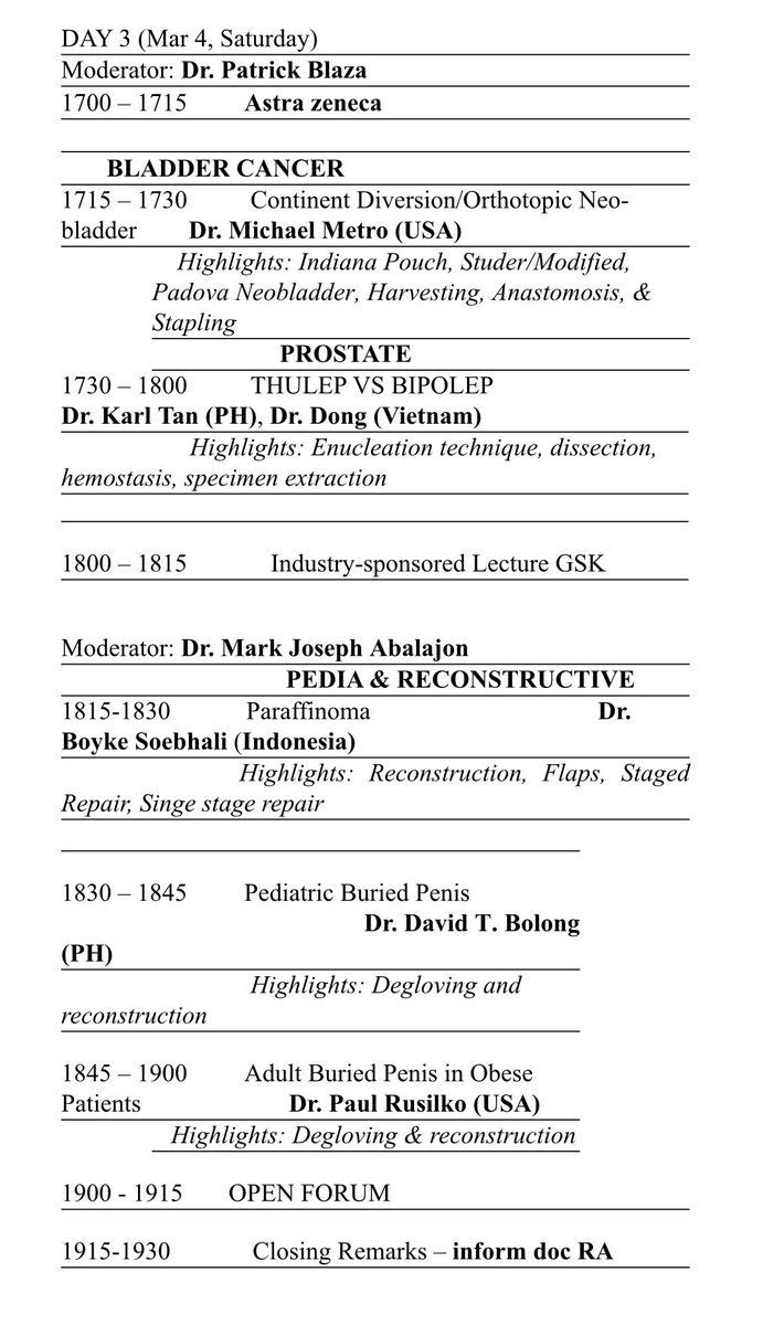 Mark (Toto) Abalajon MD (@abalajontoto) on Twitter photo A lot of interesting topics for our online postgraduate course on March 2-4. Featuring friends from recon, endouro, and uro-oncology. See you there. Registration is free. All times are GMT +8 <a href="/PaulRusilko/">paul.rusilko</a> <a href="/soebhali/">Boyke Soebhali</a> <a href="/mjmetro1/">Michael Metro</a> <a href="/iamdockarl/">Karl Tan, MD (Endouro) ๐ต๐ญ</a> <a href="/DongNguyeb/">Dong Nguyen</a> <a href="/dremresener/">T. Emre Sener</a> A lot of interesting topics for our online postgraduate course on March 2-4. Featuring friends from recon, endouro, and uro-oncology. See you there. Registration is free. All times are GMT +8 <a href="/PaulRusilko/">paul.rusilko</a> <a href="/soebhali/">Boyke Soebhali</a> <a href="/mjmetro1/">Michael Metro</a> <a href="/iamdockarl/">Karl Tan, MD (Endouro) ๐ต๐ญ</a> <a href="/DongNguyeb/">Dong Nguyen</a> <a href="/dremresener/">T. Emre Sener</a>