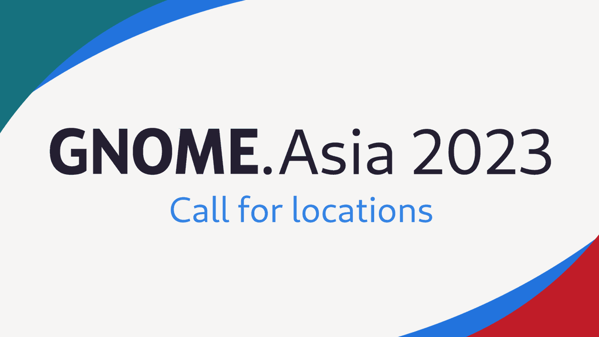 gnome_asia's tweet photo. We're still looking for locations for #GNOMEAsia2023! Learn more about what's involved and how you can submit a proposal here: https://t.co/k0ZS4x14Dj
*All bids are due March 1 - apply soon!
#GNOMEAsia #GNOME #CallForLocations https://t.co/wJ35E1VyMU