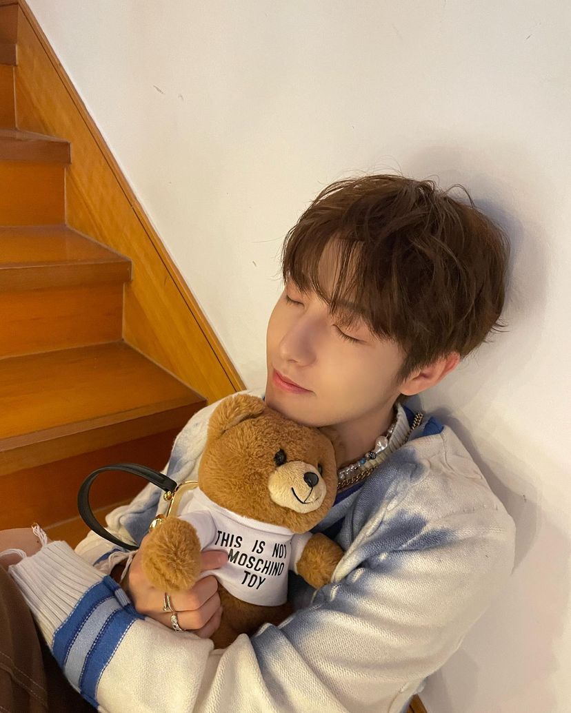 dwangrenjun's tweet photo. good morning earthlings 🌟🧸 https://t.co/55leDDH7Qq