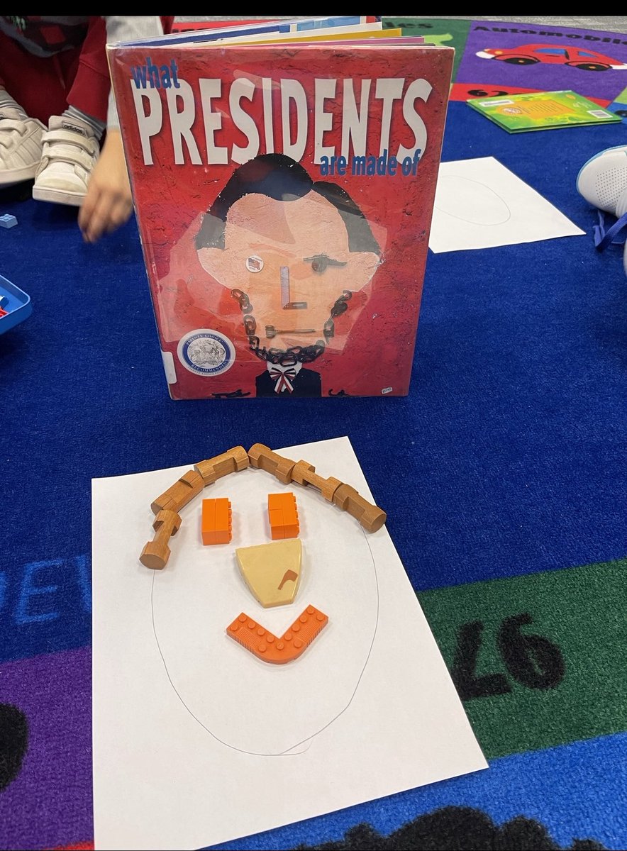 BookSmith123's tweet photo. Presidents’ Day Fun!! Smith kindergarteners learned about presidents and then created their own presidents!@J_SpencerSmith @TenaflySchools https://t.co/HD9oeRI7kw