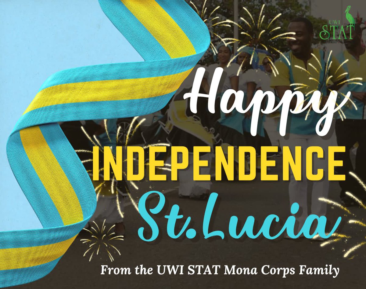 uwistat_mona's tweet photo. "The Land, The People, The Light" The UWI STAT Mona Corps, extends a Happy Independence to everyone. https://t.co/auTFRybzAm