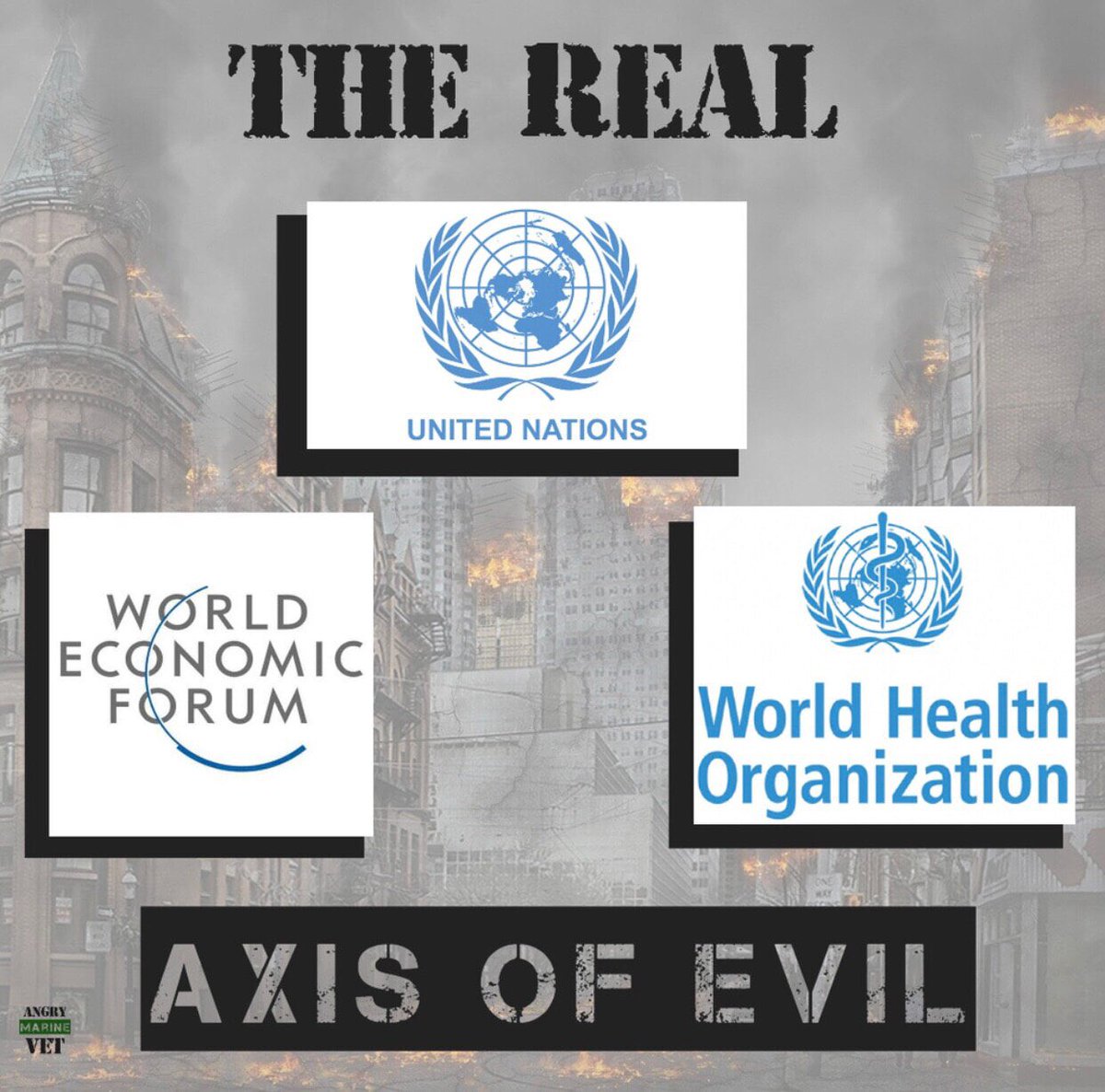 SPABG2's tweet photo. The Real Axis of Evil…

#WEF #WHO #UN 

#Davos #Billionaires #Elites #Corporations #DavosBillionaires #Banksters #WarIndustrialComplex #BigPharma #BigTech #MSM #VaccineMandates #Agenda21 #Agenda2030 #Depopulation #PoliceState https://t.co/9j7ngGlA2t
