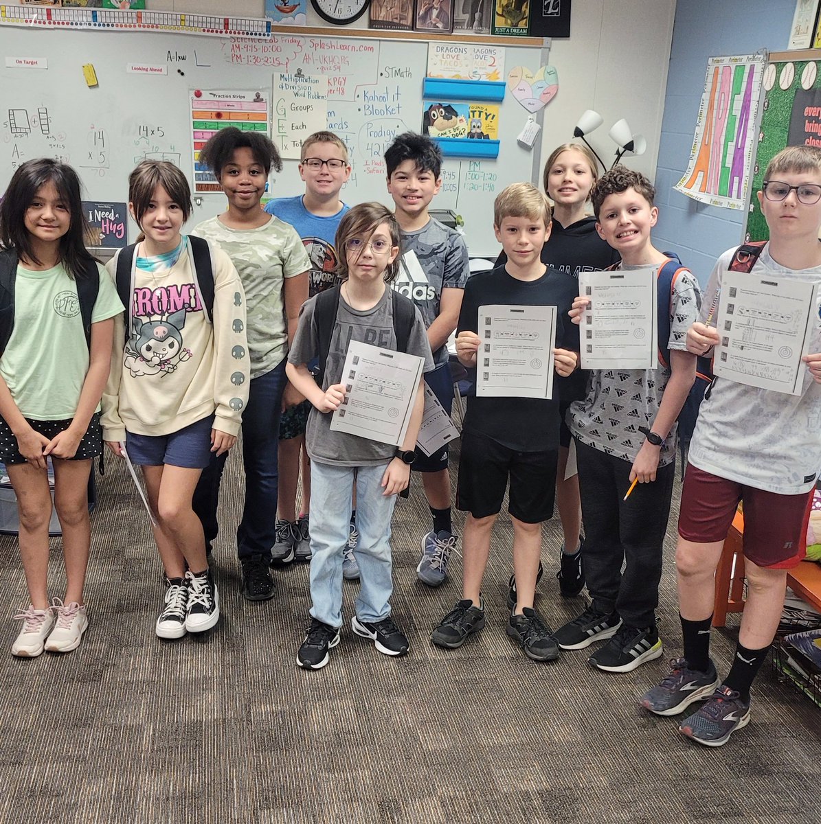 My Math Olympiad All Stars! These kiddos show up every Wednesday morning ready to WORK! Today, as a group, they solved ALL 5 problems! First time for me as a 10 year coach! <a href="/HumbleISD_PFE/">Pine Forest Elem</a> <a href="/HumbleElemMath/">Humble ISD Elementary Math</a> <a href="/netardus/">Amy Netardus</a>