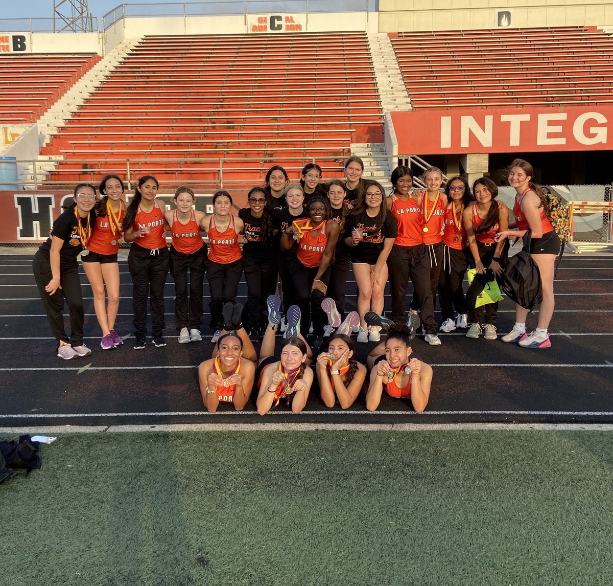 LaPorteRunning's tweet photo. The faces of pride in a job well done. The hard work is paying off. Keep the pedal down ladies! #nothingwillworkunlessyoudo #ChooseLP https://t.co/HAikHOWJ34